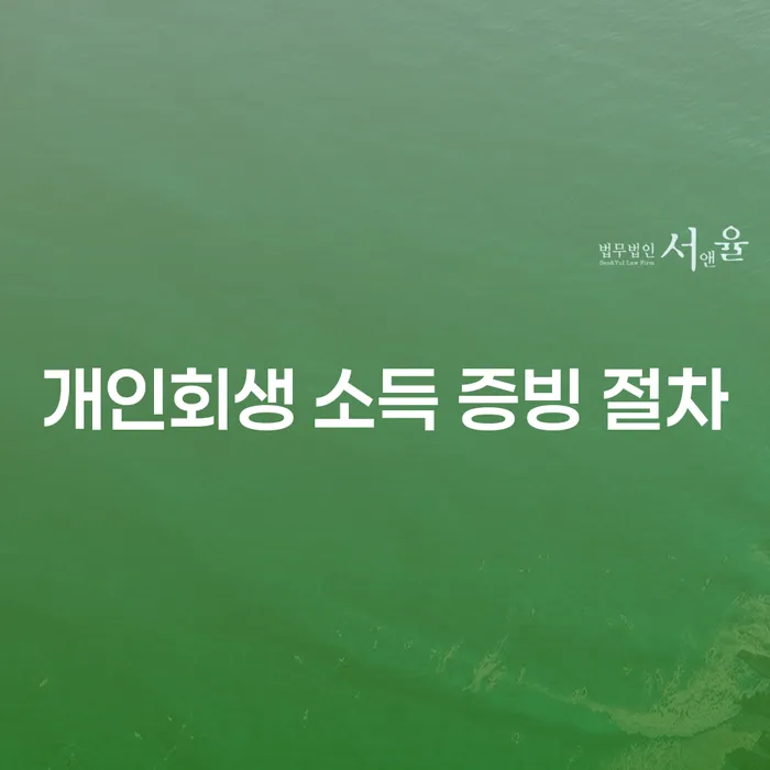 개인회생 소득 증빙 절차, 어떻게 준비해야 할까요?