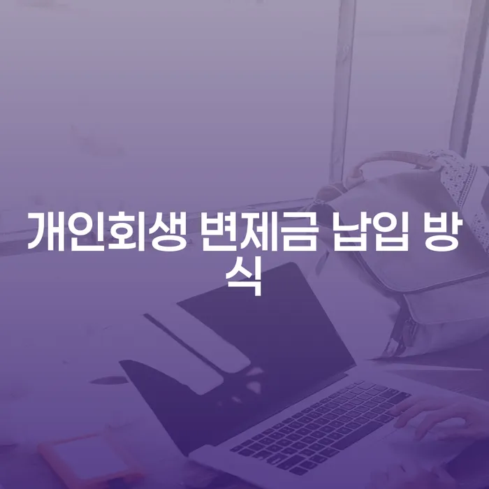 개인회생 변제금 납입 방식, 어떻게 해야 할까요?